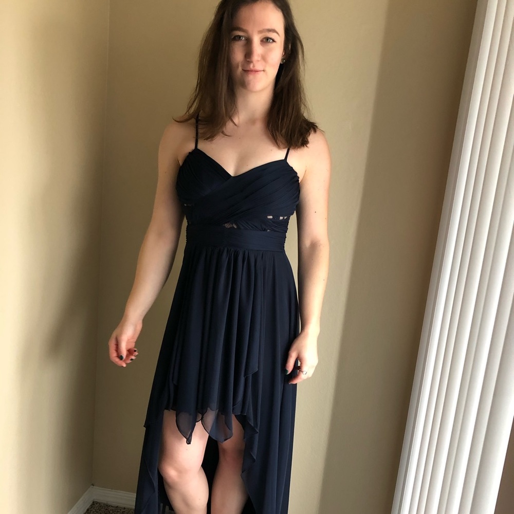 Navy Blue Home Coming Dress